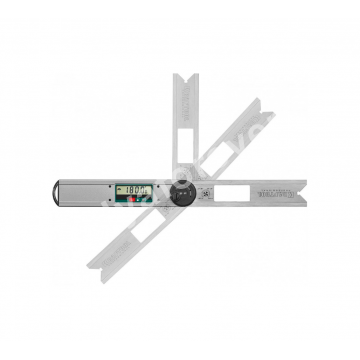 Угломер электронный KRAFTOOL DAM-27 250 мм, диапазон 0-225°, точность ±0,05°, функция HOLD, фиксация угла, выбор позиции нуля (34684)
