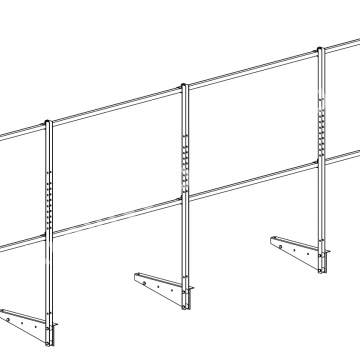 Перила к мостику кровельному ELITE Н-1200/3,0м ГОСТ