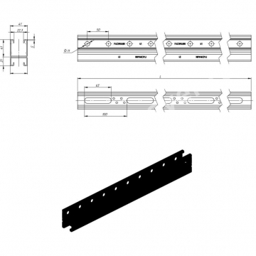 Страт-профиль 41x62x2,0х1000