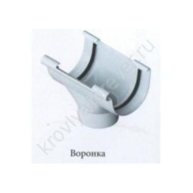 Воронка желоба Альта профиль (белый, коричневый)