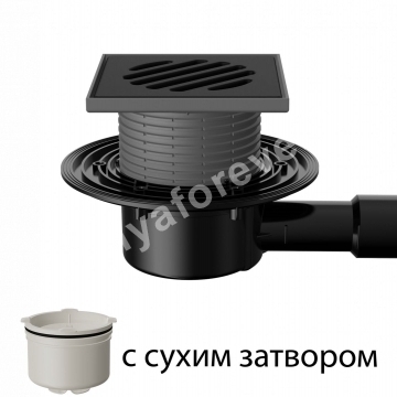 T 510.0 PDsB Трап горизонтальный регулируемый 510 с чугунной решеткой, с сухим затвором, без фланца T 510.0 PDsB Трап горизонтальный регулируемый 510 с чугунной решеткой, с сухим затвором, без фланца
