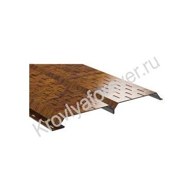 Софит металлический Lбрус под дерево ECOSTEEL Lбрус-15х240 под дерево ECOSTEEL Софит металлический Lбрус под дерево ECOSTEEL Lбрус-15х240 под дерево ECOSTEEL